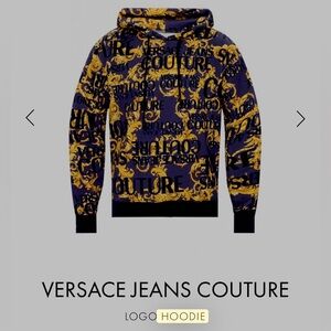 Versace Jeans Couture
Men's Black Baroque Print Hoodie